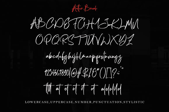 Awtter Break Font Poster 8