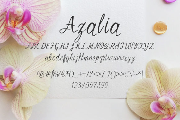 Azalia Font Poster 2