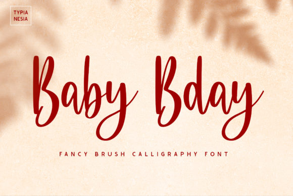 Baby Bday Font Poster 1