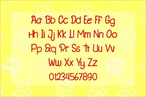 Baby Bunny Font Poster 2