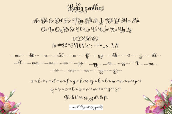 Baby Gentha Font Poster 11