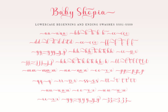 Baby Shopia Font Poster 8