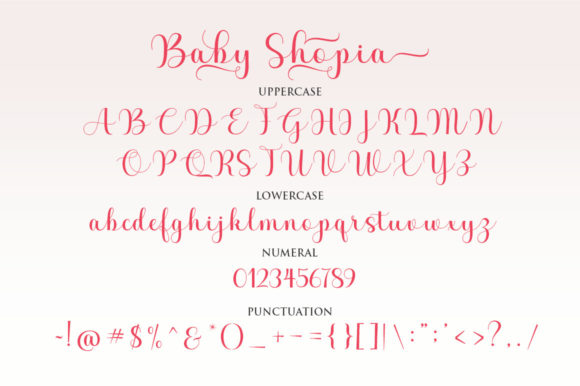 Baby Shopia Font Poster 9