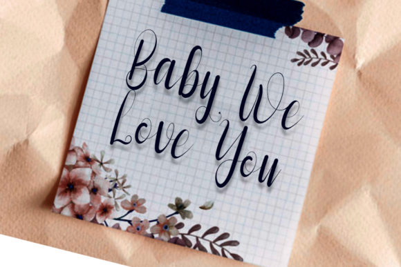 Baby Signature Font Poster 5