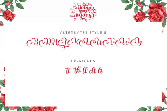 Baby Sweet Holliday Font Poster 4