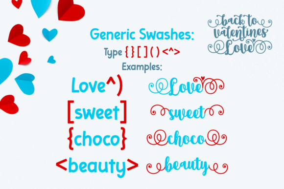 Back to Valentine Love Font Poster 4