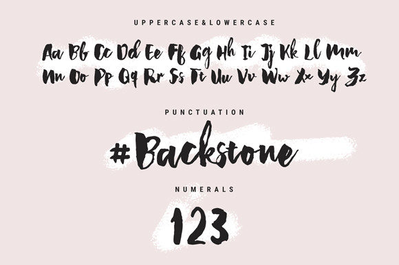 Backstone Font Poster 6
