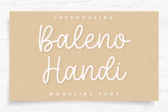 Baleno Handi Font