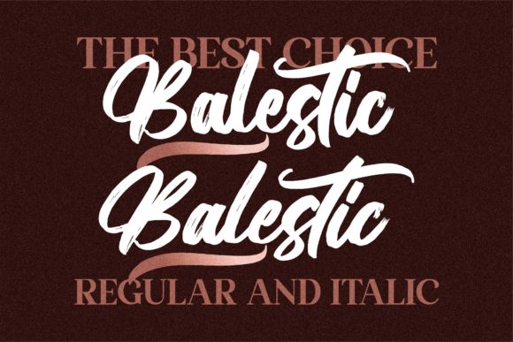 Balestic Font Poster 3