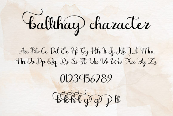 Ballihay Font Poster 7