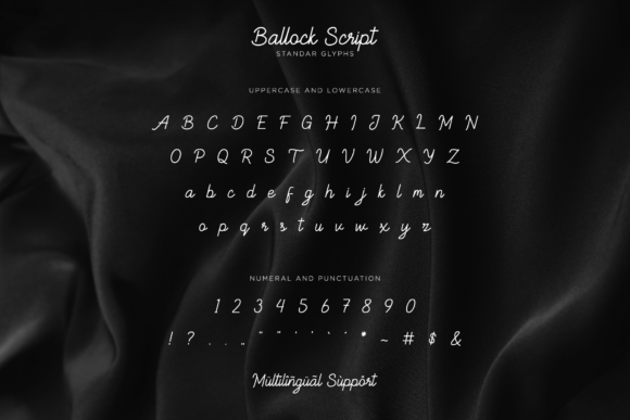 Ballock Font Poster 7