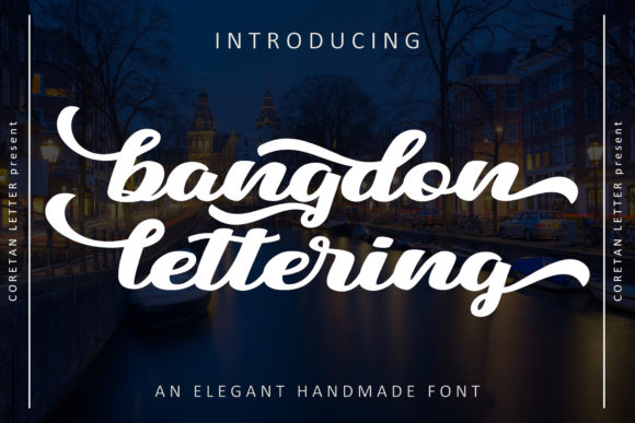 Bangdon Lettering Font Poster 2