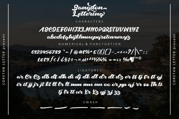 Bangdon Lettering Font Poster 10