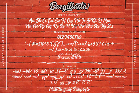 Bargillasta Font Poster 5