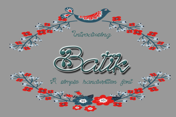 Batik Font