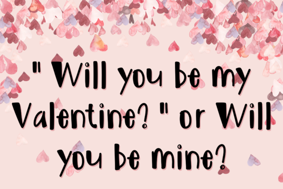 Be Mine Font Poster 4