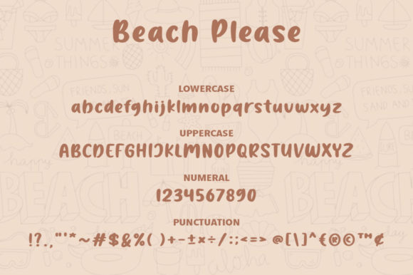 Beach Please Font Poster 6