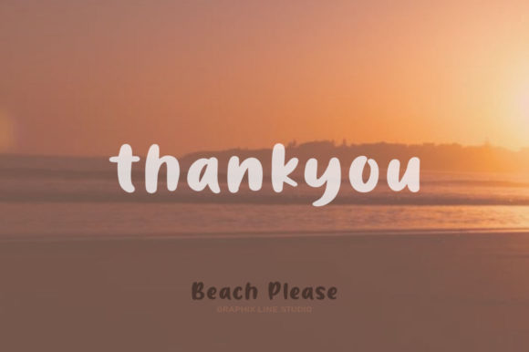 Beach Please Font Poster 8