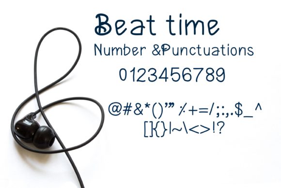 Beat Time Font Poster 4