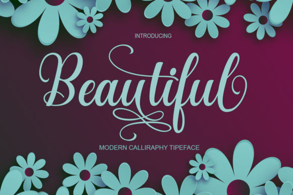 Beautiful Font Poster 1