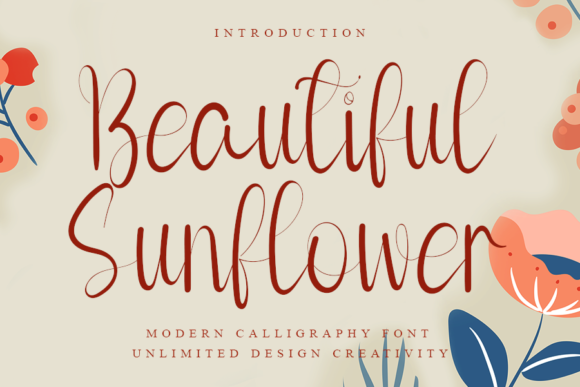 Beautiful Sunflower Font