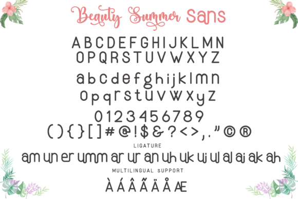 Beauty Summer Font Poster 15