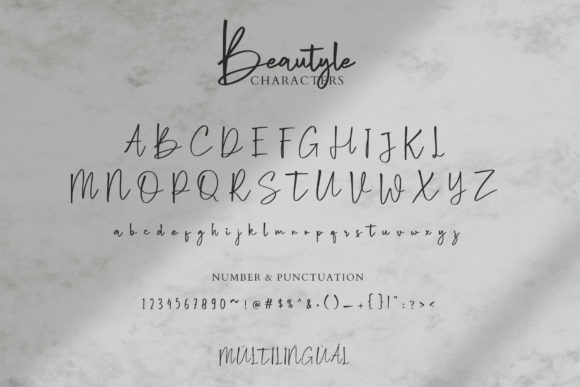Beautyle Font Poster 3