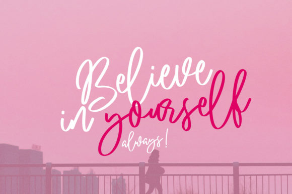 Believest Script Font Poster 5