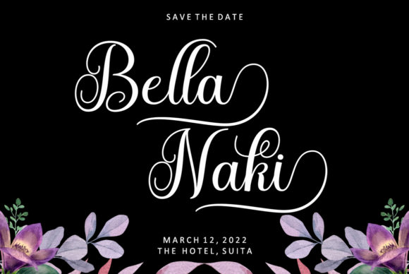 Bella Bellivia Font Poster 3