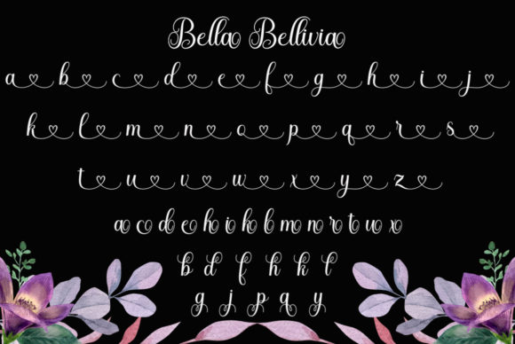 Bella Bellivia Font Poster 6