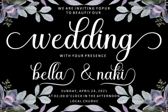 Bella Bellivia Font Poster 8