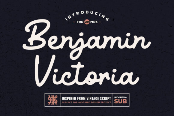 Benjamin Victoria Font Poster 1