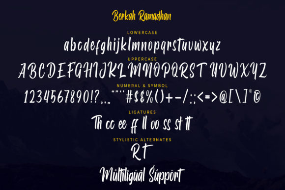 Berkah Ramadhan Font Poster 8