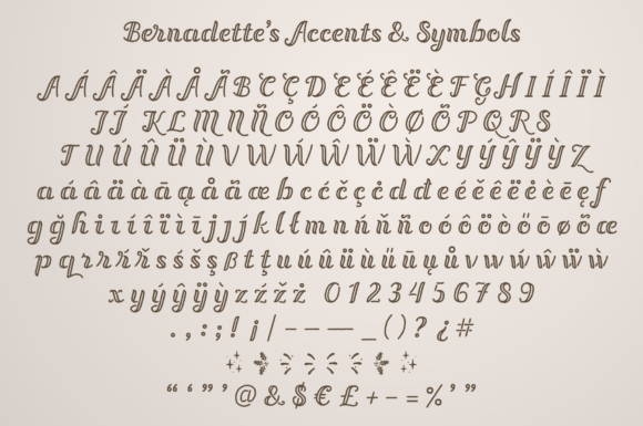 Bernadette Font Poster 3