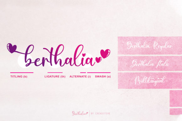 Berthalia Font Poster 9