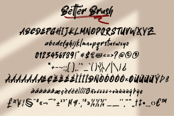 Better Brush Font Poster 9