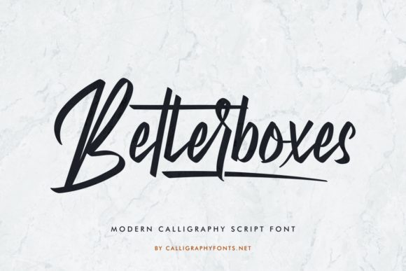 Betterboxes Font Poster 2