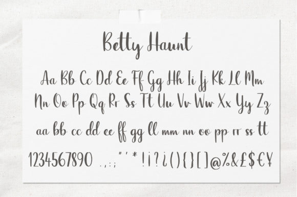 Betty Haunt Font Poster 2