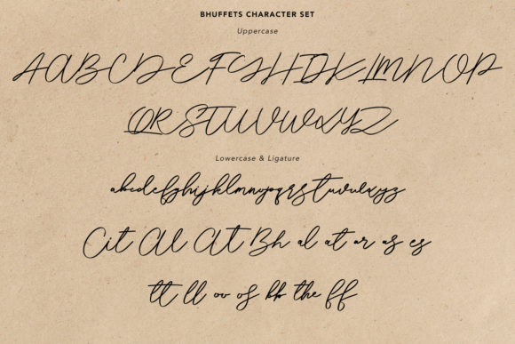 Bhuffets Font Poster 9