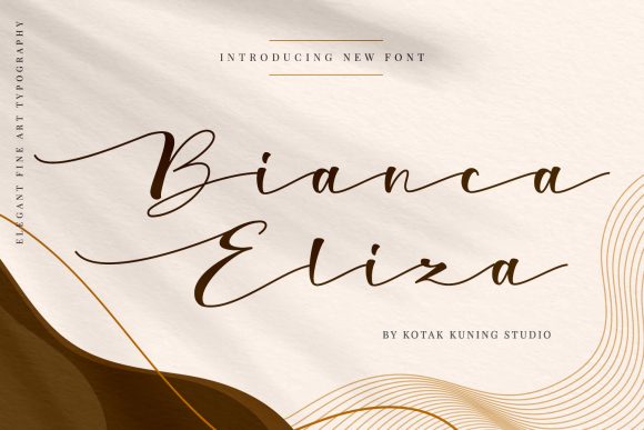 Bianca Eliza Font Poster 1