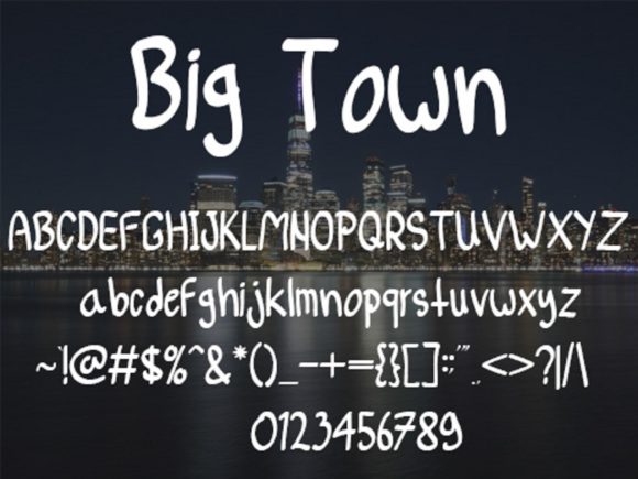 Big Town Font Poster 5