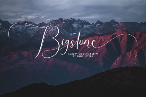 Bigstone Font Poster 6