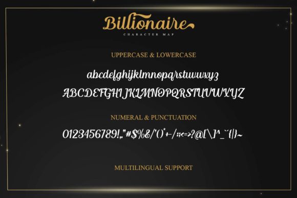 Billionaire Font Poster 6
