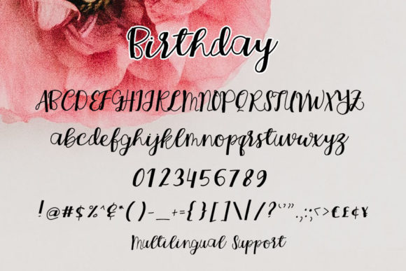 Birthday Font Poster 4