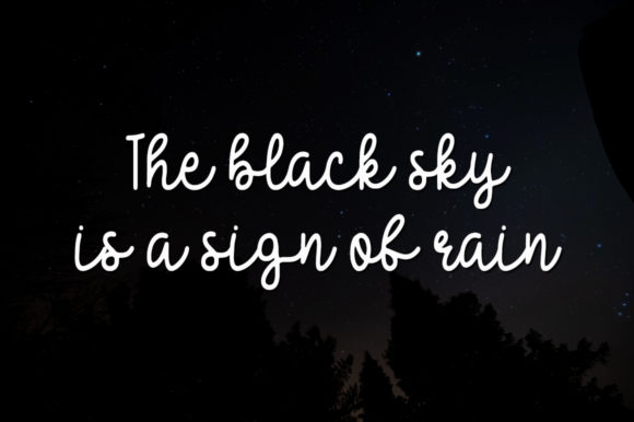 Black Sky Font Poster 2
