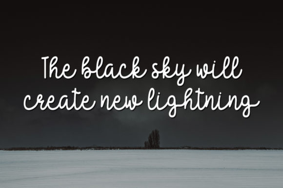 Black Sky Font Poster 3