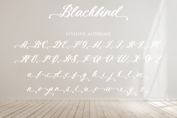 Blackbird Font Poster 11