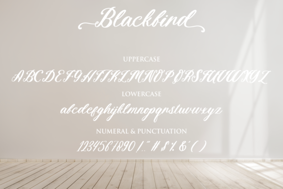 Blackbird Font Poster 10
