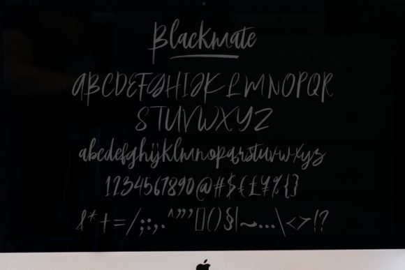 Blackmate Font Poster 2