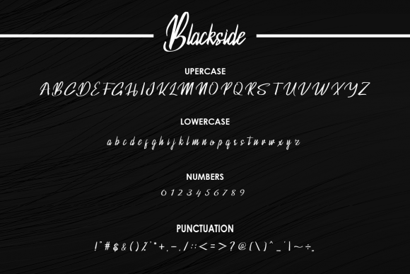 Blackside Font Poster 4